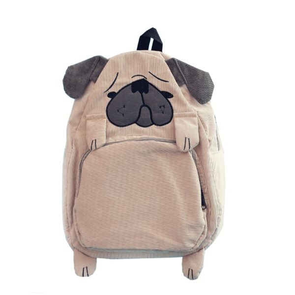 Kawaii Cute Pug Fox Animal Print Backpack Animal kawaii