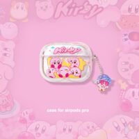 Kawaii Cartoon Kirby Quicksand Airpods Case Kawaii Airpods