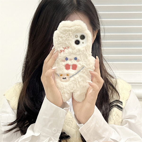 Kawaii Cute Plush Bunny iPhone Case autumn kawaii