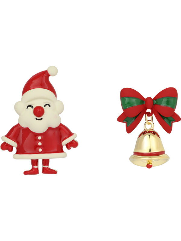 Cute Santa Claus Christmas Bell Earrings Christmas kawaii