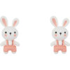 Kawaii Candy Color Little Rabbit Earrings autumn kawaii