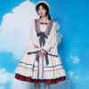 Original Design Drawstring Strap Lolita Long Dress autumn kawaii