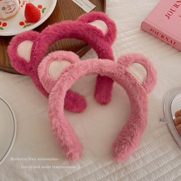 Cute Strawberry Bear Ear Headband Bear Ear kawaii