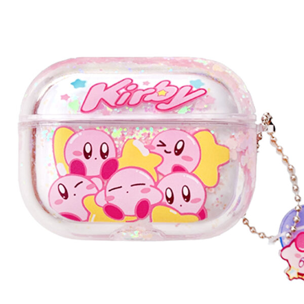 Kawaii Cartoon Kirby Quicksand Airpods Case Airpods kawaii