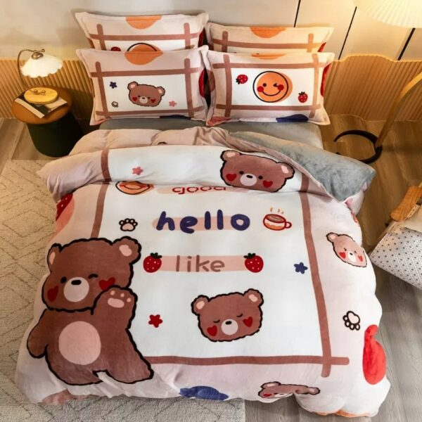 Kawaii Cute Bear Bedding Set bear kawaii