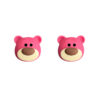 Original Design Cartoon Pink Bear Earrings Cartoon kawaii