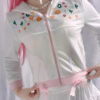 Y2K Pink Floral Zip-Up Jacket Floral kawaii
