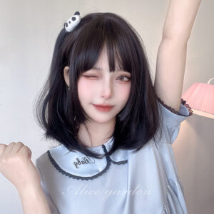 Cute Lolita Short Straight Hair Wig Cute kawaii