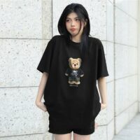 오리지널 디자인 오버사이즈 카툰 베어 티셔츠 올 매치 카와이