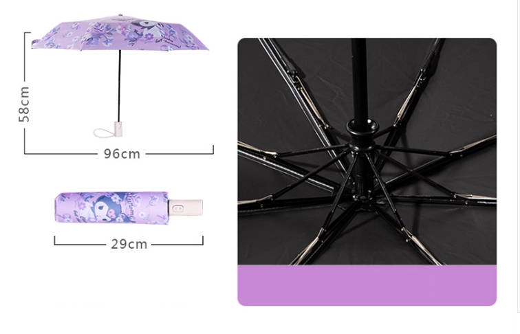 Kawaii Kuromi Automatic Umbrella