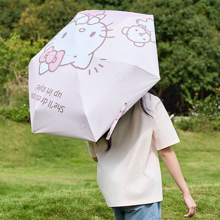 Kawaii Sanrio Character Print Rain Or Shine Umbrella